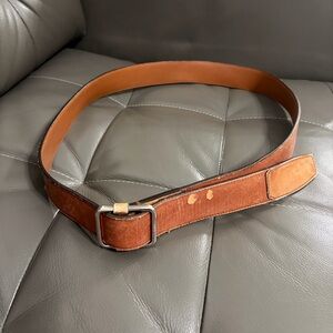 Berluti Tan Leather Belt with Subtle Patina Sz 42 / 105